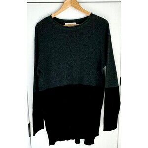 Black Dark Grey Two Tone Sweater size L by Workshop Republic Clothing